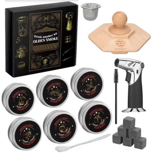 Fumeur en bois de luxe Fumeur à cocktail