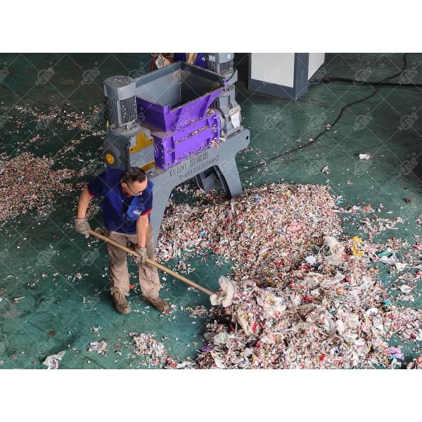 Small Industrial Textile Shredder Machine with 1 Year Warranty and 300-22000 Kg/hour Capacity