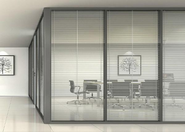 Modern Office Commercial Glass Partitions Alumínio Interior Glass Parede Parede