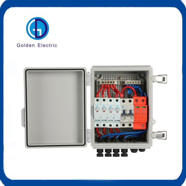 Solar Energy 2 String PV Combiner Box Waterproof IP65 Streamlined Installation