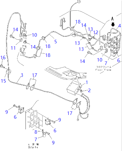 421-07-21150 4210721150 Controller KOMATSU Wheel Loader Air Conditioner Parts For WA180-3