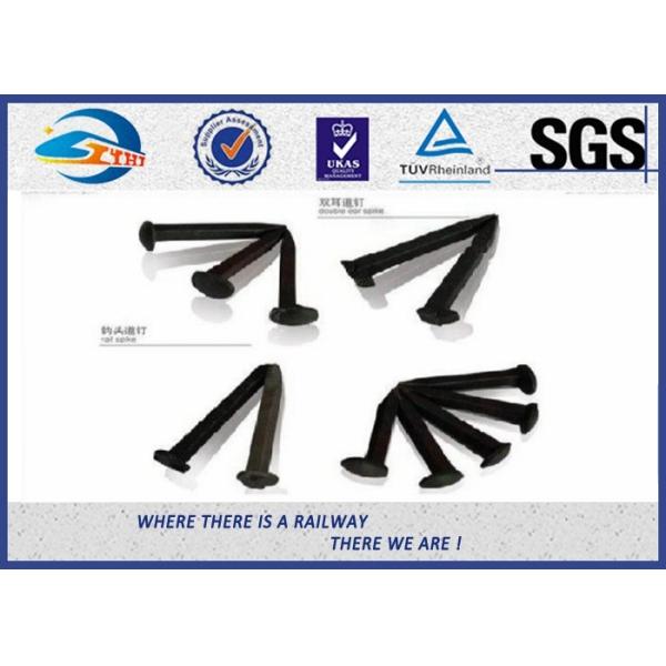 Carbon Steel  Railroad Track Spikes Screw Back Tree Spikes 4.8 Grade