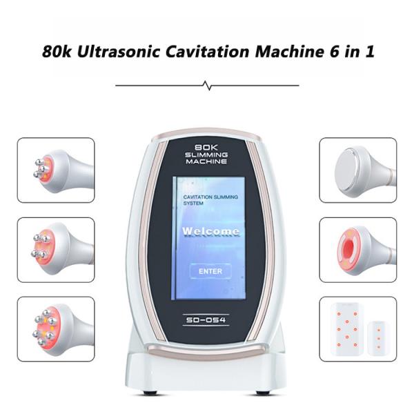 150W 80K Ultrasound Fat Cavitation Slimming Machine 6 In 1 Lipo Laser