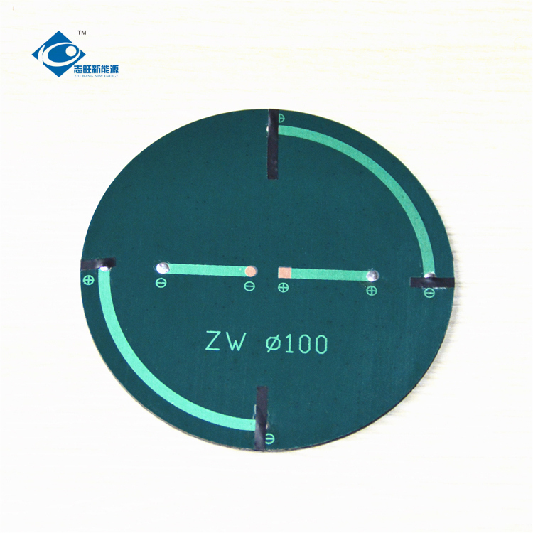 11 панель солнечных батарей Φ100X2.5mm эпоксидной смолы облегченного кремния батареи 5.5V солнечная ZW-R100