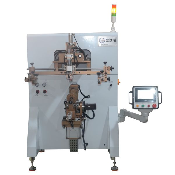 Curved Semi Automatic Screen Printing Machine For Fan Shaped Products
