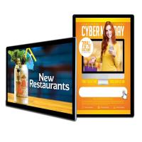 Le kiosque de Signage d'Android Digital, affichage à cristaux liquides de bâti de mur montrent 15,6 pouces 11,6 pouces