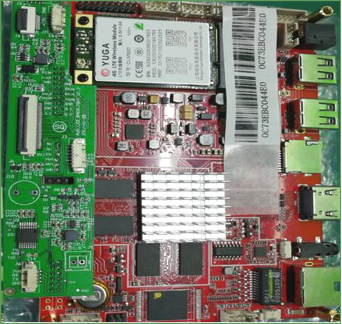 PCB assembly with conformal coating and Glue