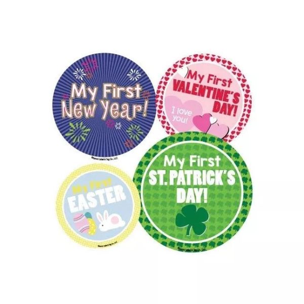 Customized Shower Sticker Label For Baby Monthly Milestone