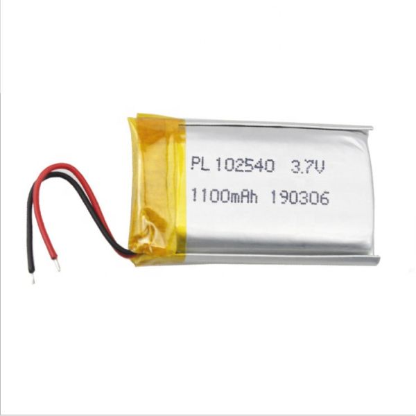 102540 3.7V 1100mAh LiPo Battery With 800 Cycles And 12-Month Warranty