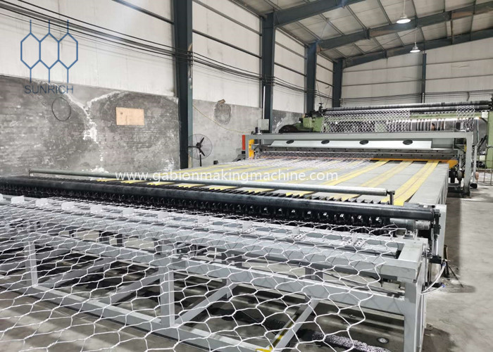 производственная линия Plc Gabion 100x120mm автоматическая для листа сетки Gabion ширины 4500 Mm