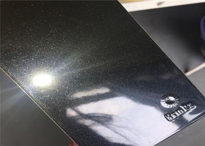 High Glossy Black Metallic Powder Coat Nontoxic Antibacterial For Glass Bottle