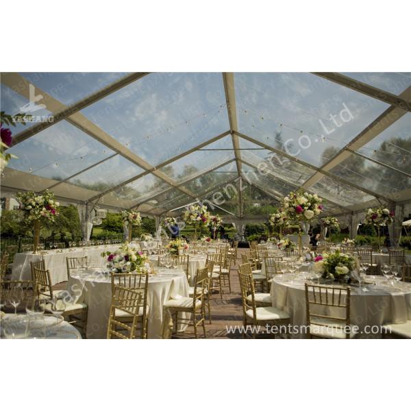 Transparent Roof PVC Fabric clear canopy tent for Luxury Wedding Party