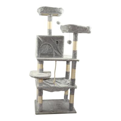 Sécurité faite sur commande mignonne de Scratcher de carton de Cat Climbing Frame Tree With 4 pi 5 pieds 48 pouces