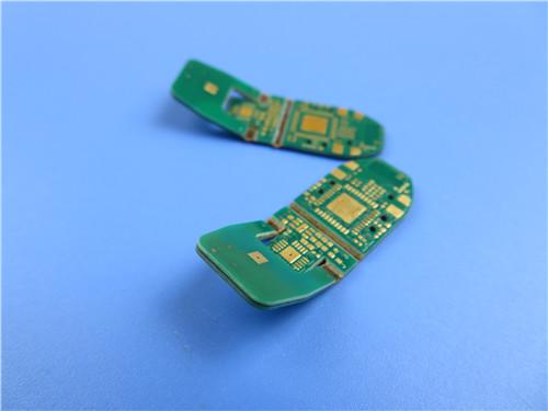 4 Layer Rigid-Flex PCB Built on FR-4 and Poyimide With Immersion Gold and Green Solder Mask for Industrial Surveying