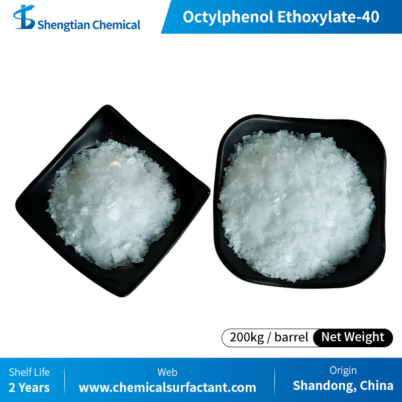 High HLB Alkylphenol Ethoxylates Octylphenol Ethoxylate OP-40
