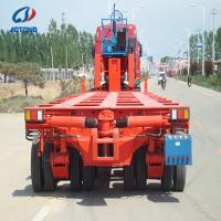Lowbed Semi Trailer 35000kgs Capacity with Hydraulic Air Suspension