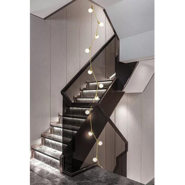 Creative Tree Branch Chandelier Villa Staircase Ceiling Glass Ball Chandelier Lights（WH-NC-72)