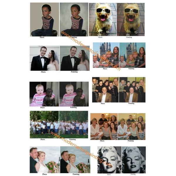 Handmade Custom Portrait Oil Painting from Photo The Best Personalized Gift of Family Portrait Wall Art for Home Decor