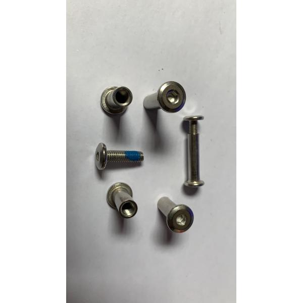 Metric Grade 8.8 A2-50 M6 Stainless Steel 304 Flat Hex Socket Head Male and Female Chicago Screws with Nut DIN Standard