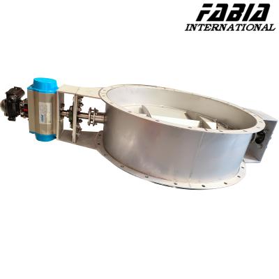 Válvula Flapper de conduta pneumática Válvula Flapper de drenagem de aço inoxidável