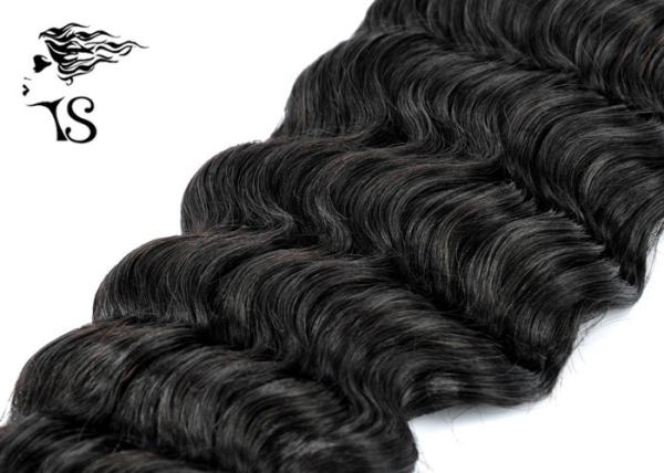 22 Inch 8A Indian Remy Real Human Hair Extensions Deep Wave For Black Ladies