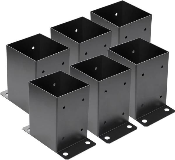 Log Cabin Outdoor Post Brackets in Steel with ROHS Certificate and Powder Coating