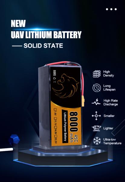 22.2V Lipo Drone Batteries for Racing FPV Drone with High-Performance XT60 Connector
