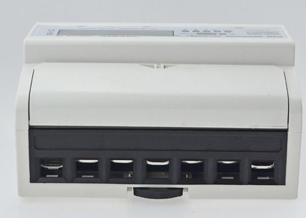 20 / 100A Electric Three Phase Din Rail KWH Meter , 7P Watt Hour Meter
