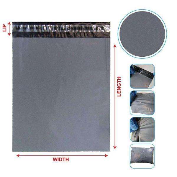 Luxury Poly Mailer Bag Gray Poly Shipping Mailers Matte For Clothing