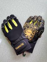 Alta herramienta de la destreza de Spandex de los guantes antis respirables de la vibración que dirige 7590