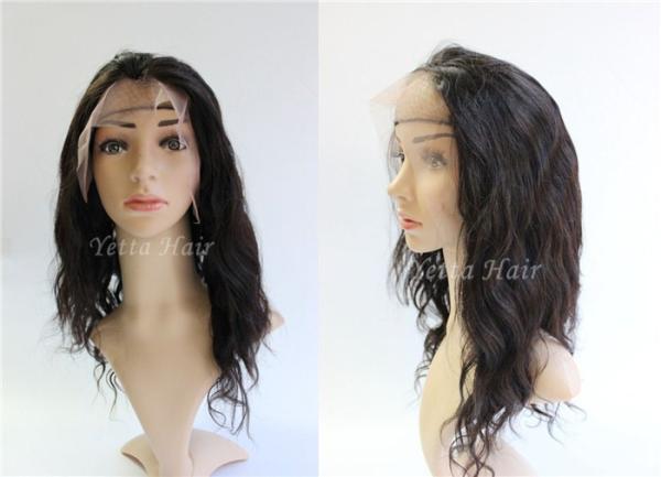 Perucas molhadas e onduladas do cabelo de Remy da parte dianteira do laço do Weave, extensões livres do cabelo do emaranhado
