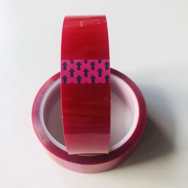 Fita adesiva de silicone de filme PET de baixa energia de superfície 0,055 mm de espessura 10 mm - 500 mm de largura