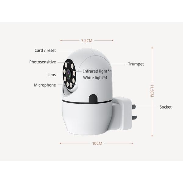 Glomarket 1080P Smart Camera Infrared/white light+infrared WiFi/4G Outdoor Camera Night Vision  Lighting Home Camera