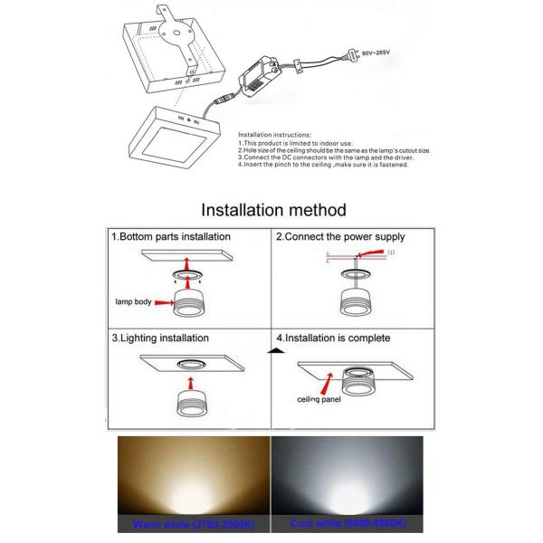 6W 12W 18W 24W LED Ceiling Downlights For Kitchen