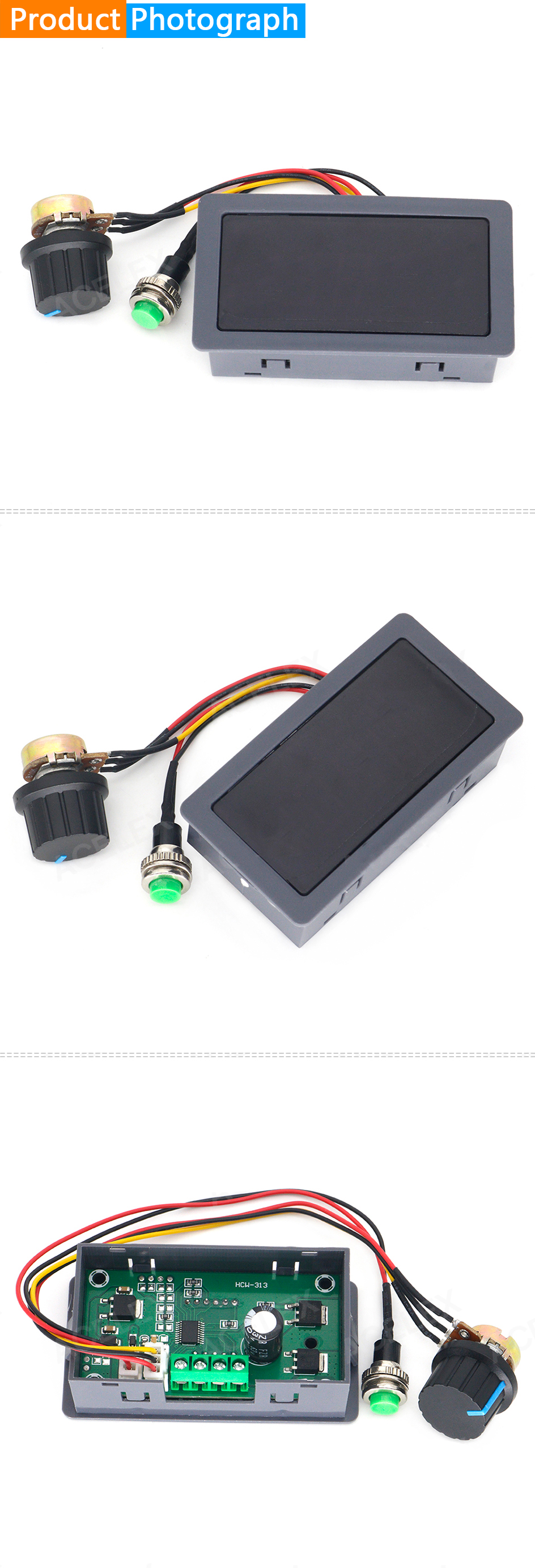 CCM5D Digital Display LED Motor Controller Speed Regulator 6V 12V 24V 5A PWM DC Motor Speed Controller Board DC DC Converters