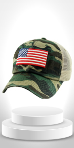 Profile Hat Baseball Cap Outdoor Camouflage Fishing Cap, Dad Hat Adjustable Unconstructed Plain Cap