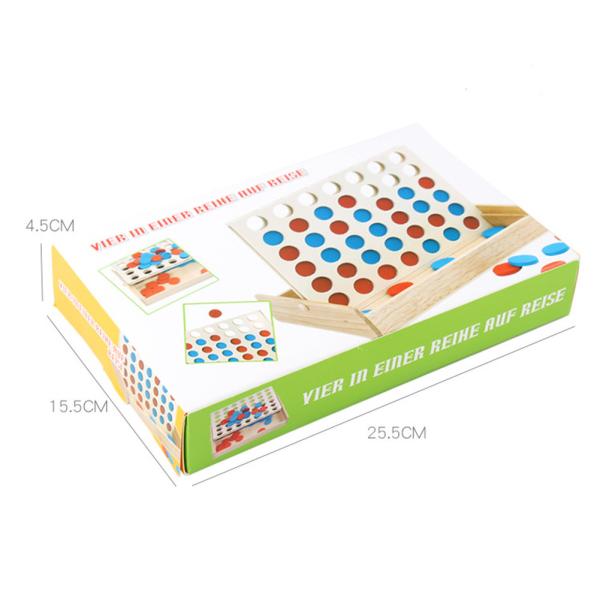 Row Educational 4cm Wooden Chess Pieces Set Children Birthday Gift