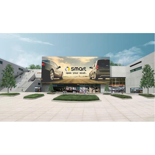 Die-Cast Aluminum Screen Iron Box / Rental Commercial Freestanding Outdoor Full Color LED Display For Street And Supermarket Advertising