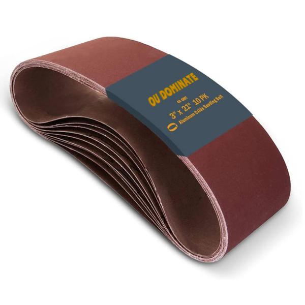 3X21 Inches 75X533mm Wear-resisting Aluminum Oxide Abrasive Sanding Belt for Wood Floor Cloth Sanding Belt