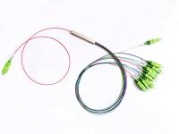 Conector de aço do SC APC do divisor do PLC de NAP Fiber Optical Splitter G657A1 1x9 FTTR do tubo
