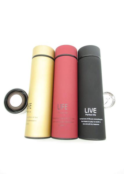 Rubber Paint Thermos Vacuum Insulated Bottle Stainless Steel Water Coffee Mug