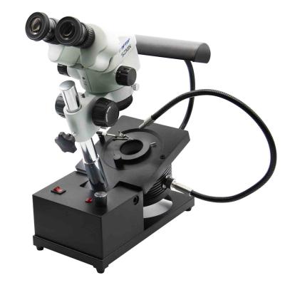 7.0-45X Gem Microscope/microscópio binocular com 4 sistemas de iluminação R1S-15