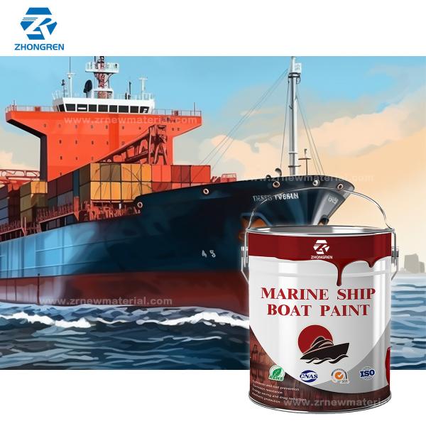 Peinture marine métallique résistante aux produits chimiques prévenant la corrosion