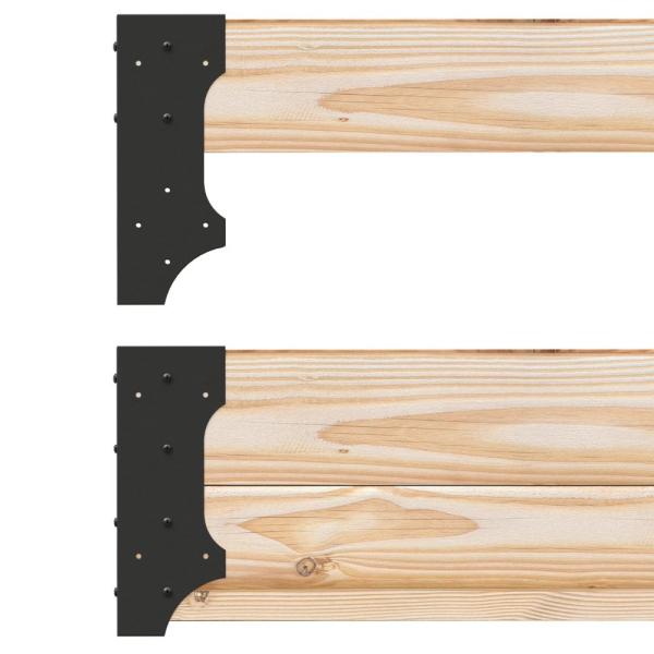 4 Pcs Surealong Raised Garden Bed Corner Brackets 2.27kg 4.5 x 1.63 x 11.75 inch