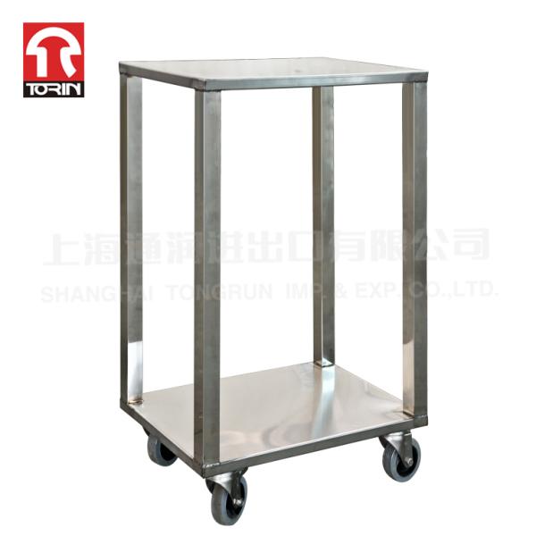 Torin DZ27 Double Stainless Steel Trolley Portable Dining Car Handcar  Tindustrial Rolling Cart