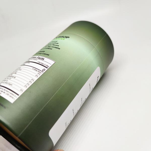 Eco Friendly Biodegradable Cardboard Tube Packaging For Tea Coffee Round