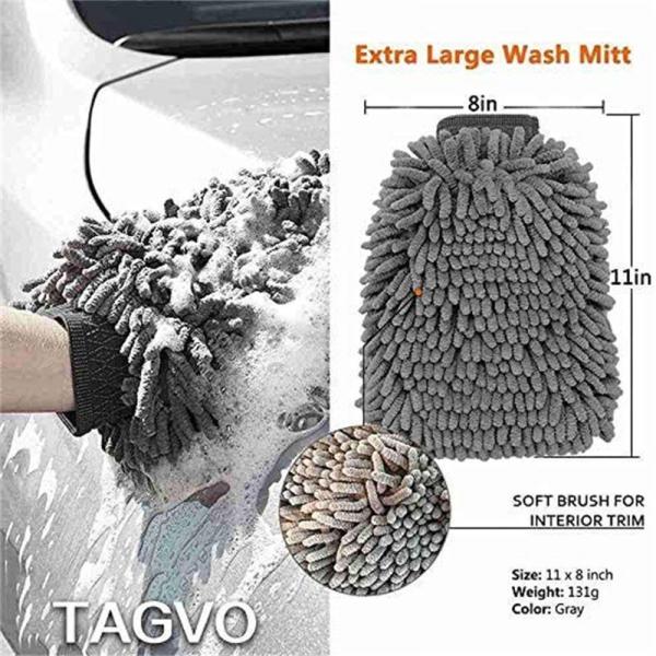 6PC T Type Manual Single Car Detailing Brush Round Head For Tire