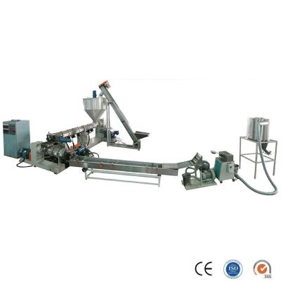 PLC Control Plastic Extruder Factory 500-1000kg/h Plastic Shoe Sole Material Two Stage Compounding Extruder Machine