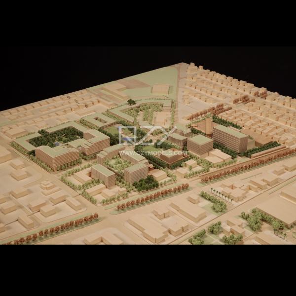Boca Raton 1:1000 Scale Masterplan Model Handmade with 15 Days Lead Time for Urban Planning