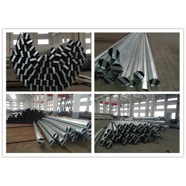 3mm 4mm Wall Thickness 9m 12m Electrical Power Pole For Telecommunication